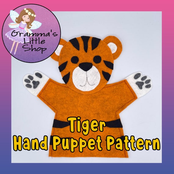 The Puppet Company CarPets Tiger – Marioneta de mano, 10.0in – Yaxa