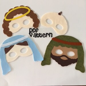 Nativity Mask Patterns Perfect for School Performance of the Christmas ...
