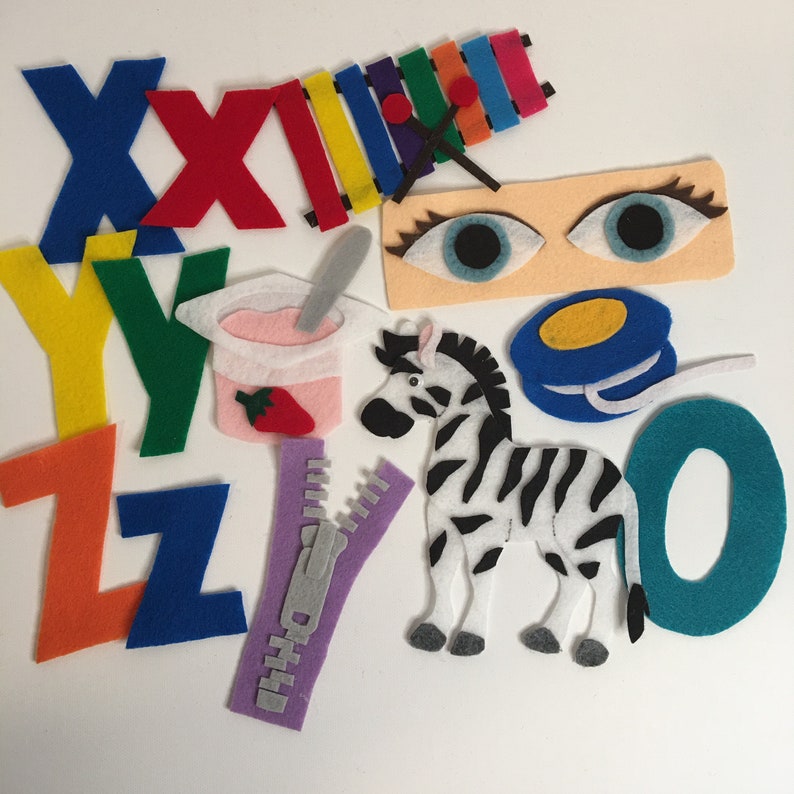 French Alphabet Felt Pattern Abc's French Language Aid Etsy