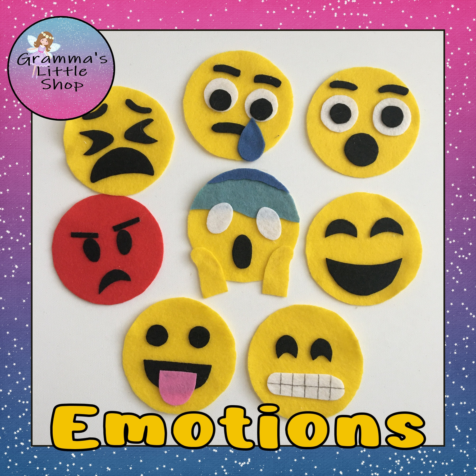 Rouleau d'autocollants Emoji pour enfants Senegal