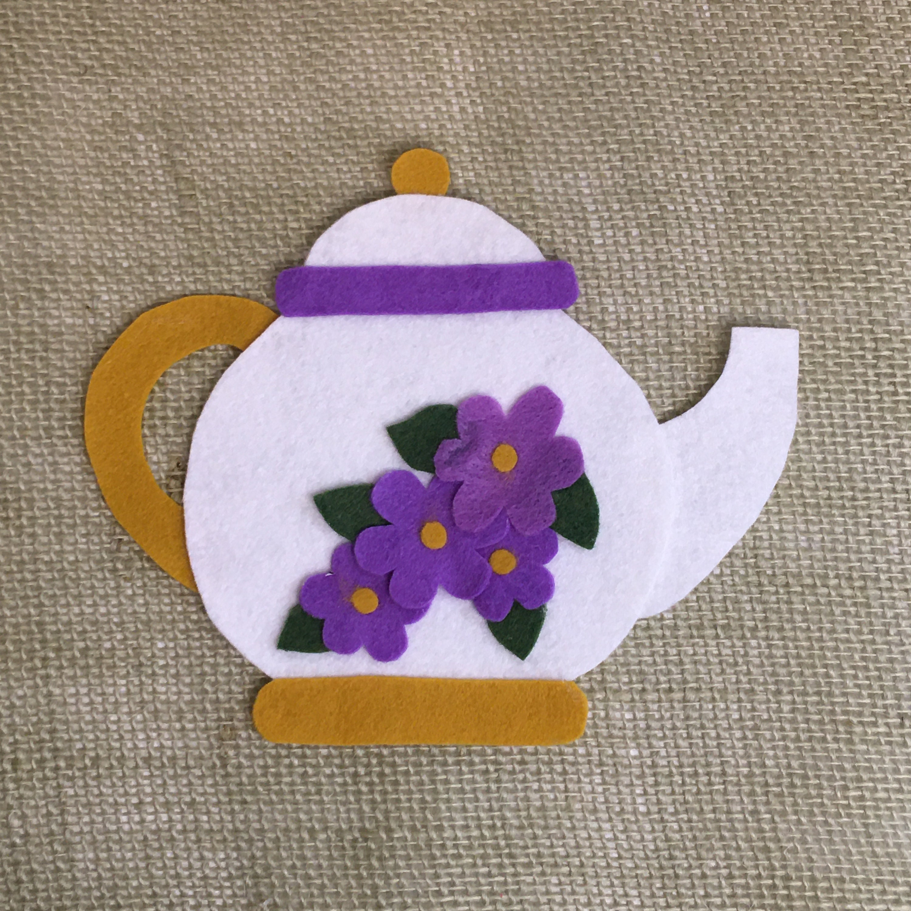 I'm a Little Teapot Felt Pattern Preschool Song DIY Etsy Canada