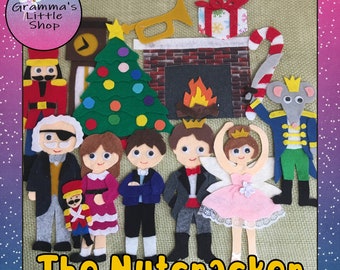 Nutcracker Ballet,  Felt Board Pattern,  Nutcracker Felt Pattern,  DIY Felt Pattern  -  PDF Downloadable Pattern