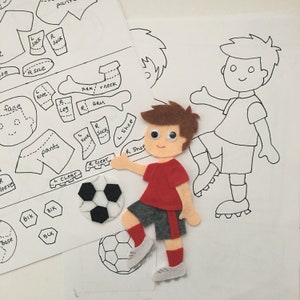 Soccer Fun, Felt Story Pattern, Felt Board Pattern - PDF Pattern Only ...