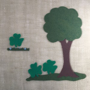 5 Little Shamrocks, Felt Story Pattern, Preschool Rhyme, St. Patricks ...