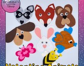 Valentine Animals Felt Pattern, Valentine Activity (PDF Pattern)