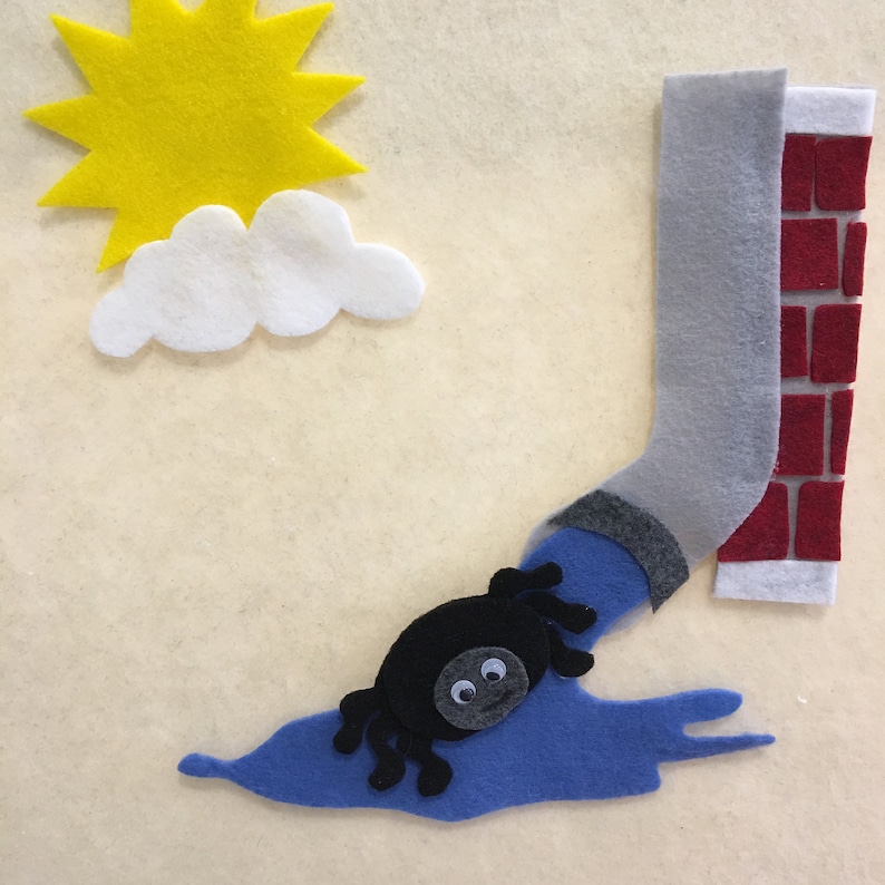 Itsy Bitsy Spider Pattern for Felt Board Play PDF PATTERN - Etsy