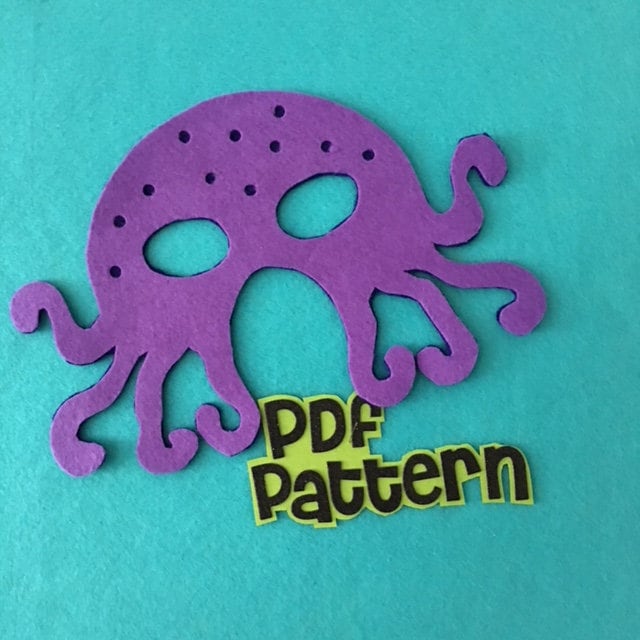Sea Pattern Design Mask Sea Animal Mask Patterns for Pretend Play - PDF PATTERNS ONLY - Etsy