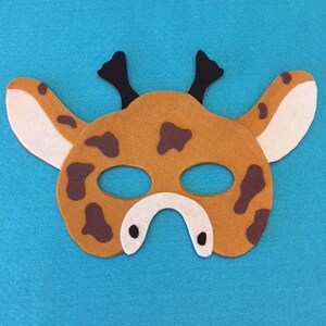 Elephant mask, Giraffe Mask, Zebra Face Mask, Mask Pattern PDF, Pretend Play, Easy DIY pattern PDF Pattern Only image 8