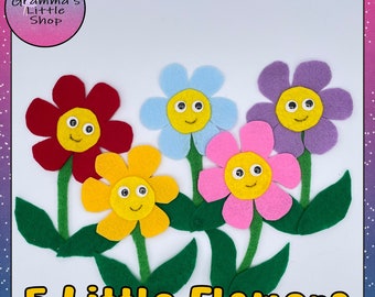 5 Little Monsters: Felt Flowers with the Cricut Maker