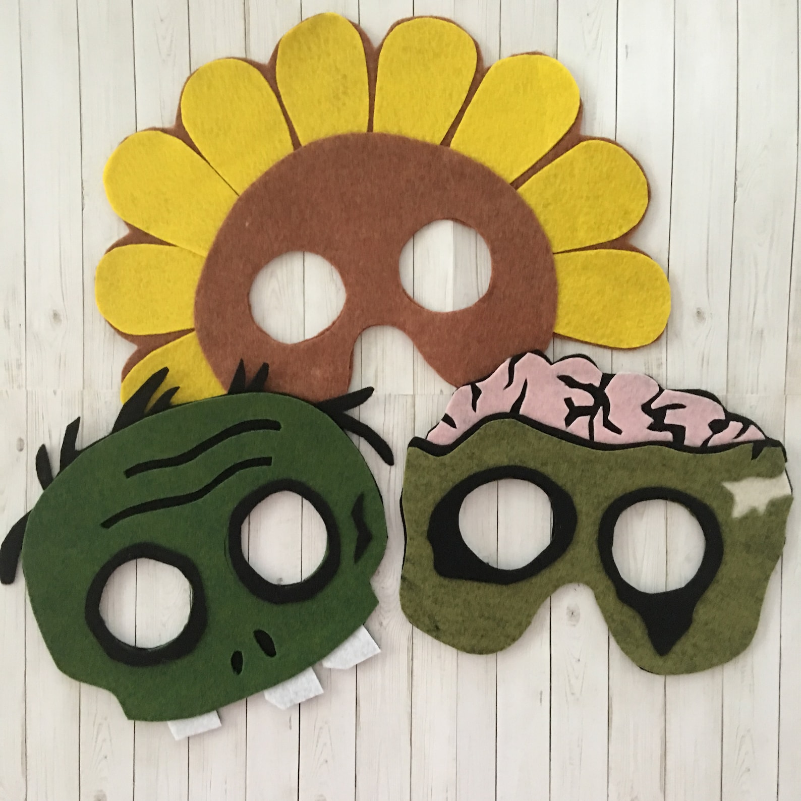 Pattern for Plants Vs Zombies Masks | Etsy