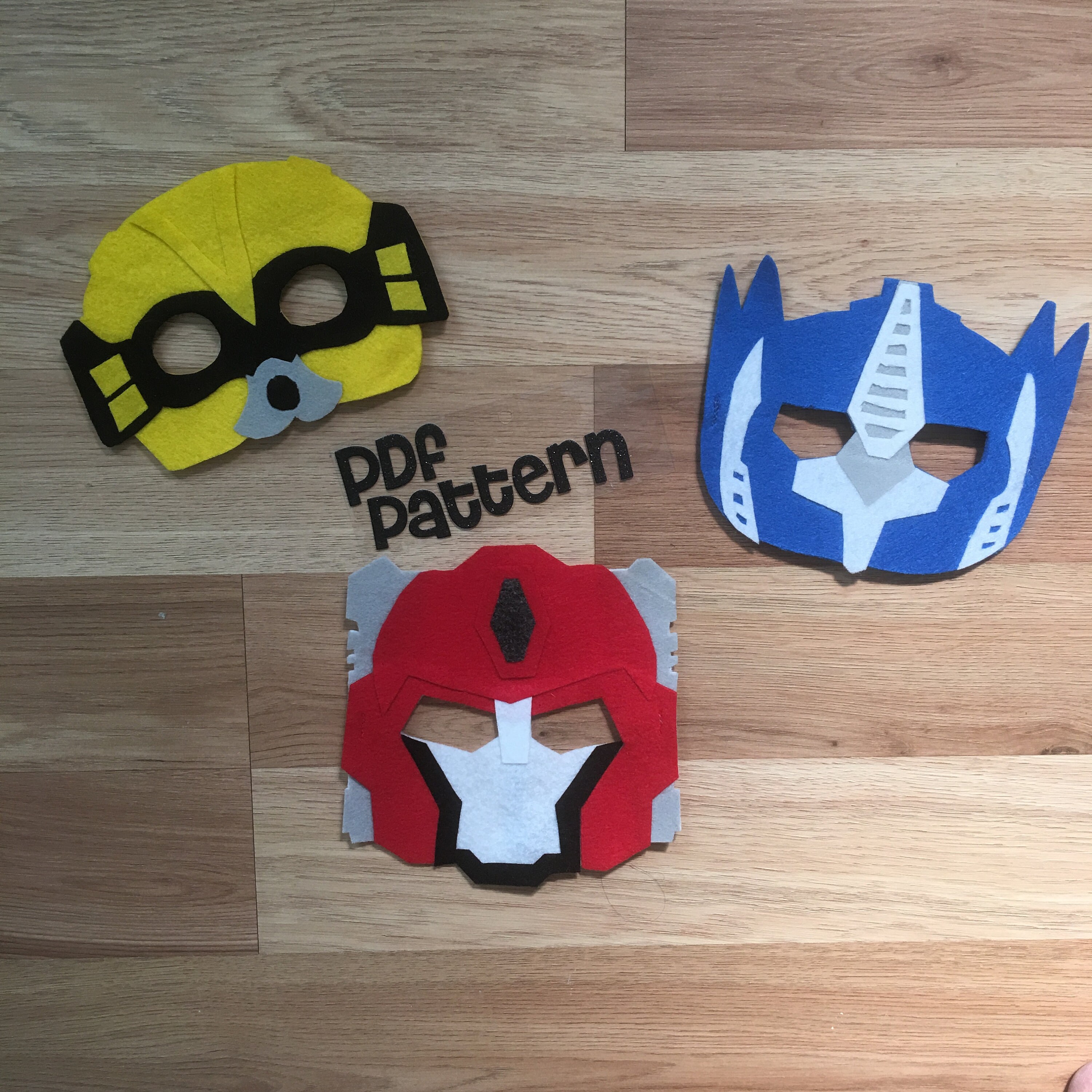 Transformer Mask Patterns for Optimus Prime Bumblebee Hot - Etsy Canada
