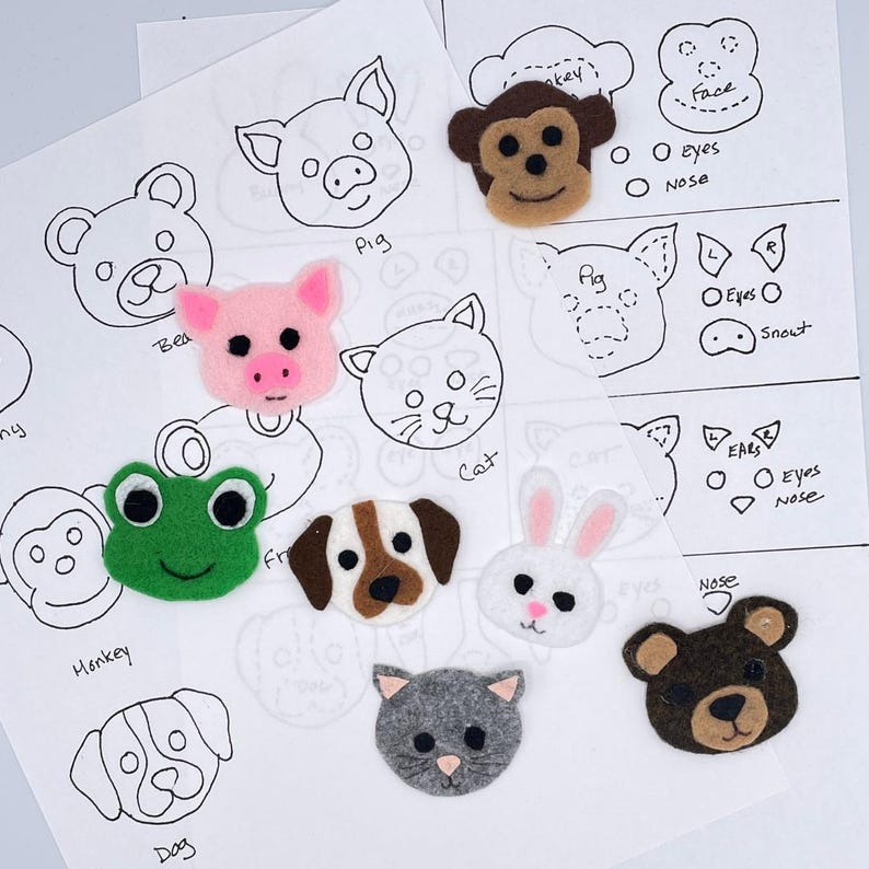 Shape Hide and Seek Felt Board Game Pattern (DIY Digital Download) - Etsy