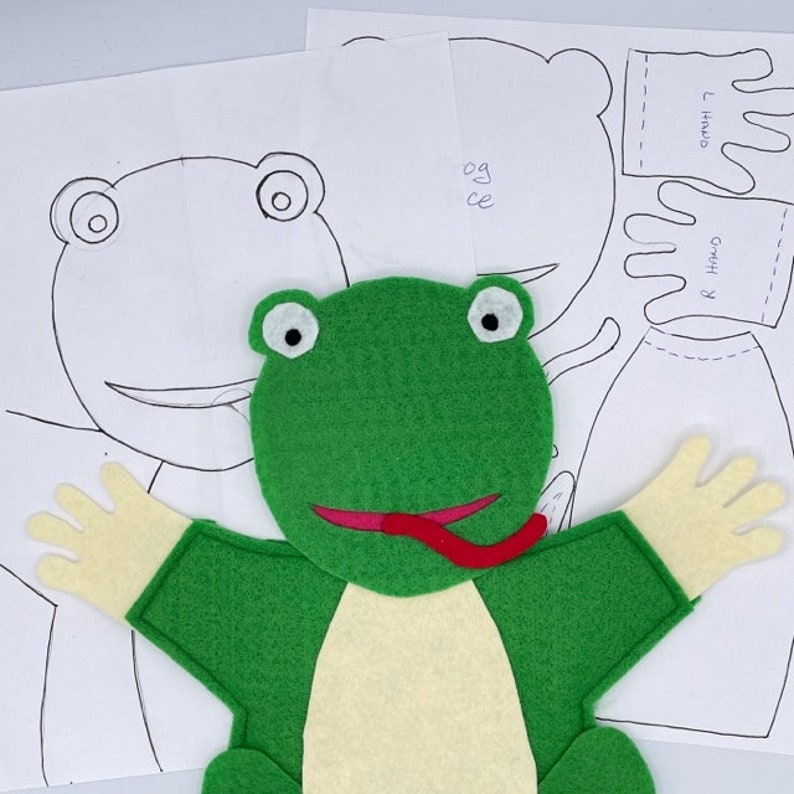 Frog Felt Hand Puppet Sewing Pattern – Easy DIY (PDF Pattern) - Etsy