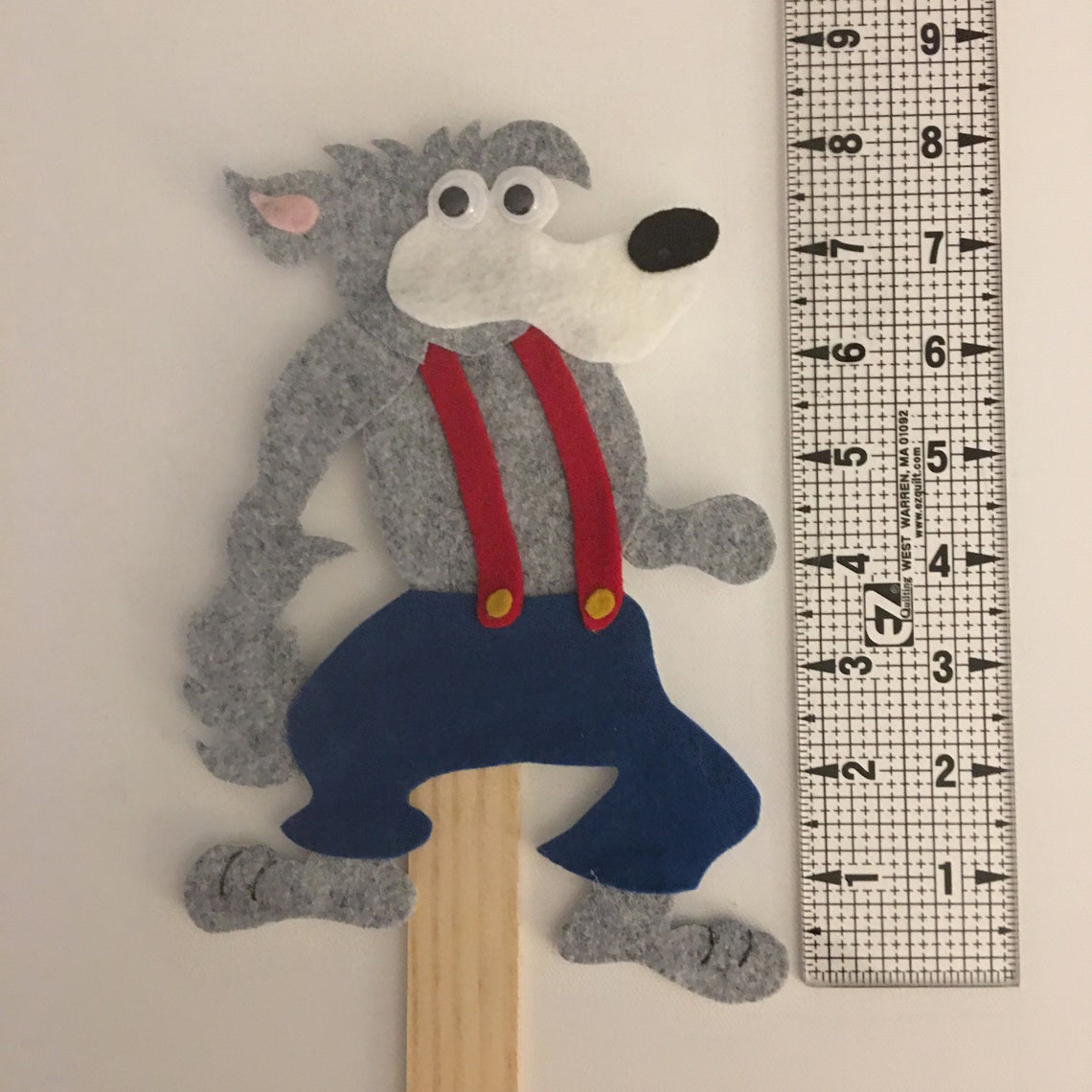 3 Little Pigs Stick Puppets Pattern, Felt Story Board (DIY Downloadable ...