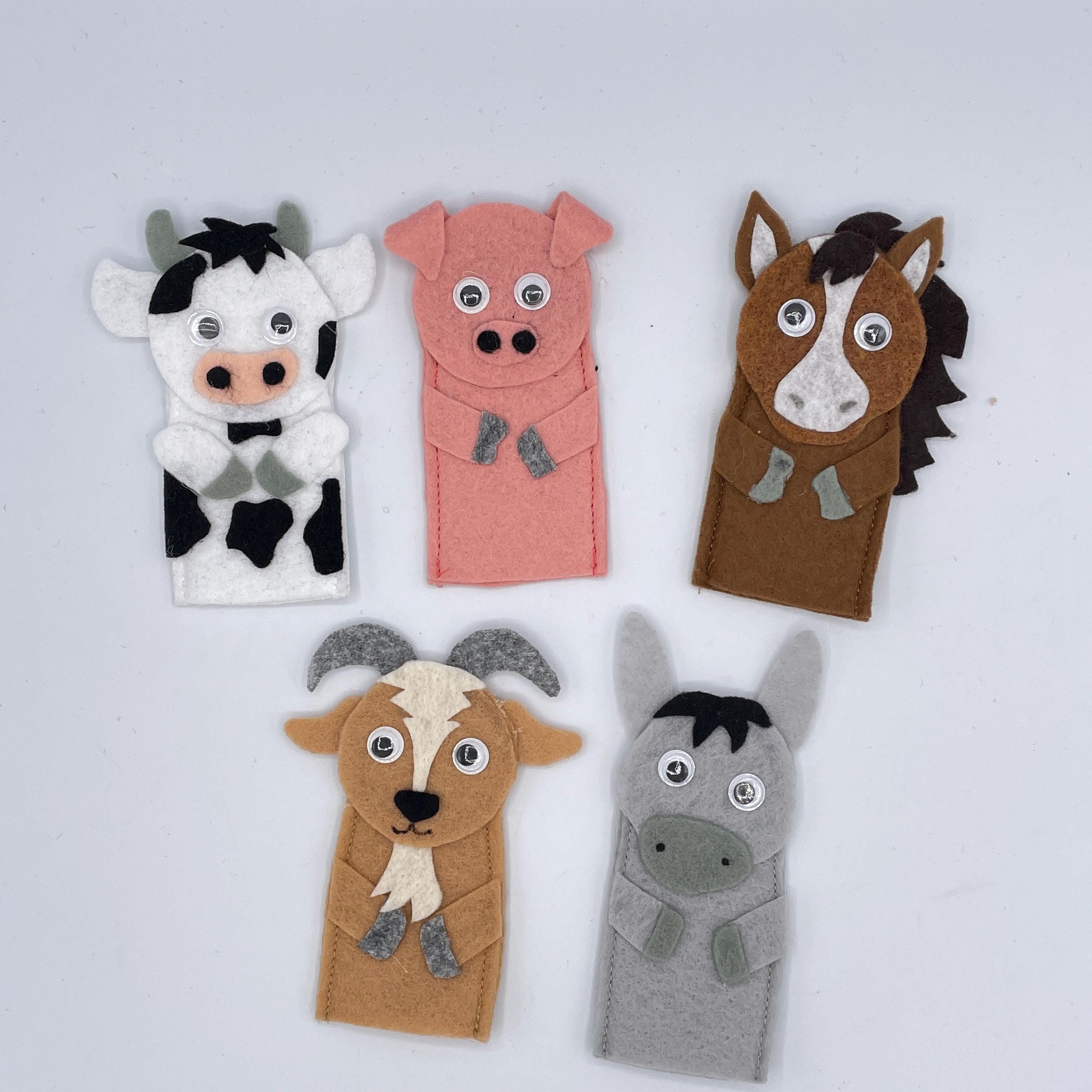 Farm Animal Finger Puppet Sewing Pattern, Set 1 (PDF Pattern) - Etsy