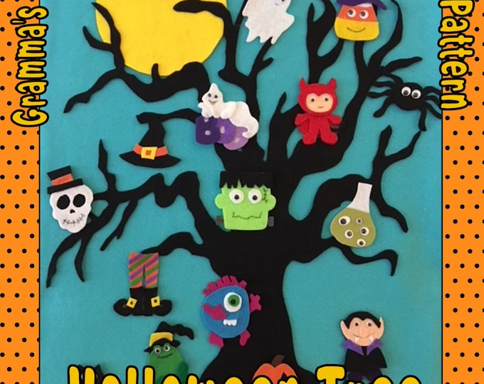 5 Little Pumpkins Pattern for Felt Story - Downloadable PDF Pattern ...