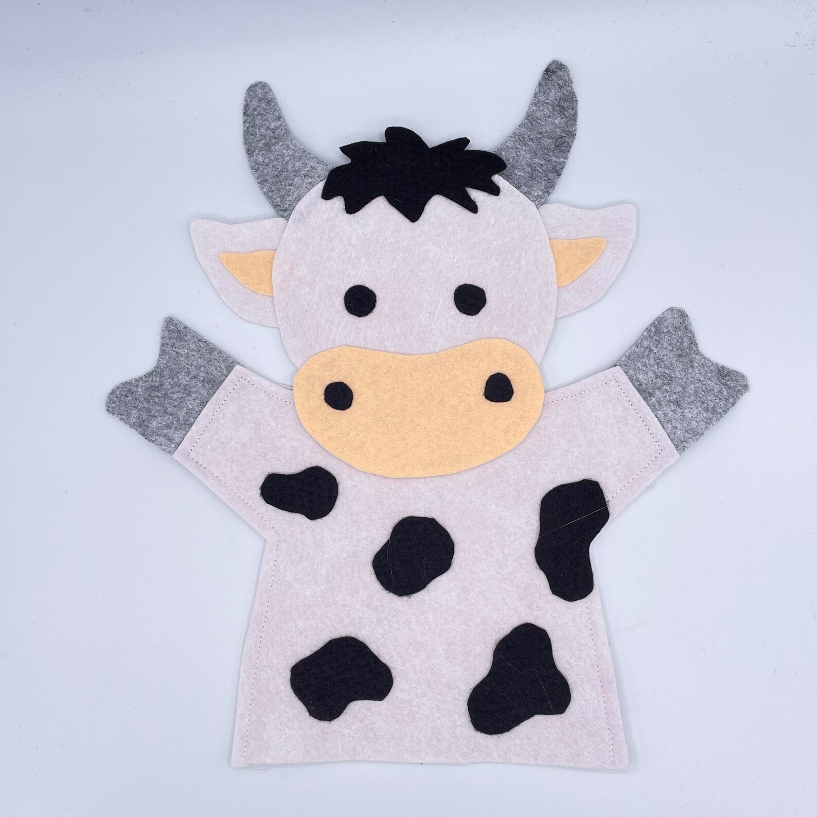 Felt Farm Animal Puppet Patterns – DIY Hand Puppet Sewing (PDF Pattern ...
