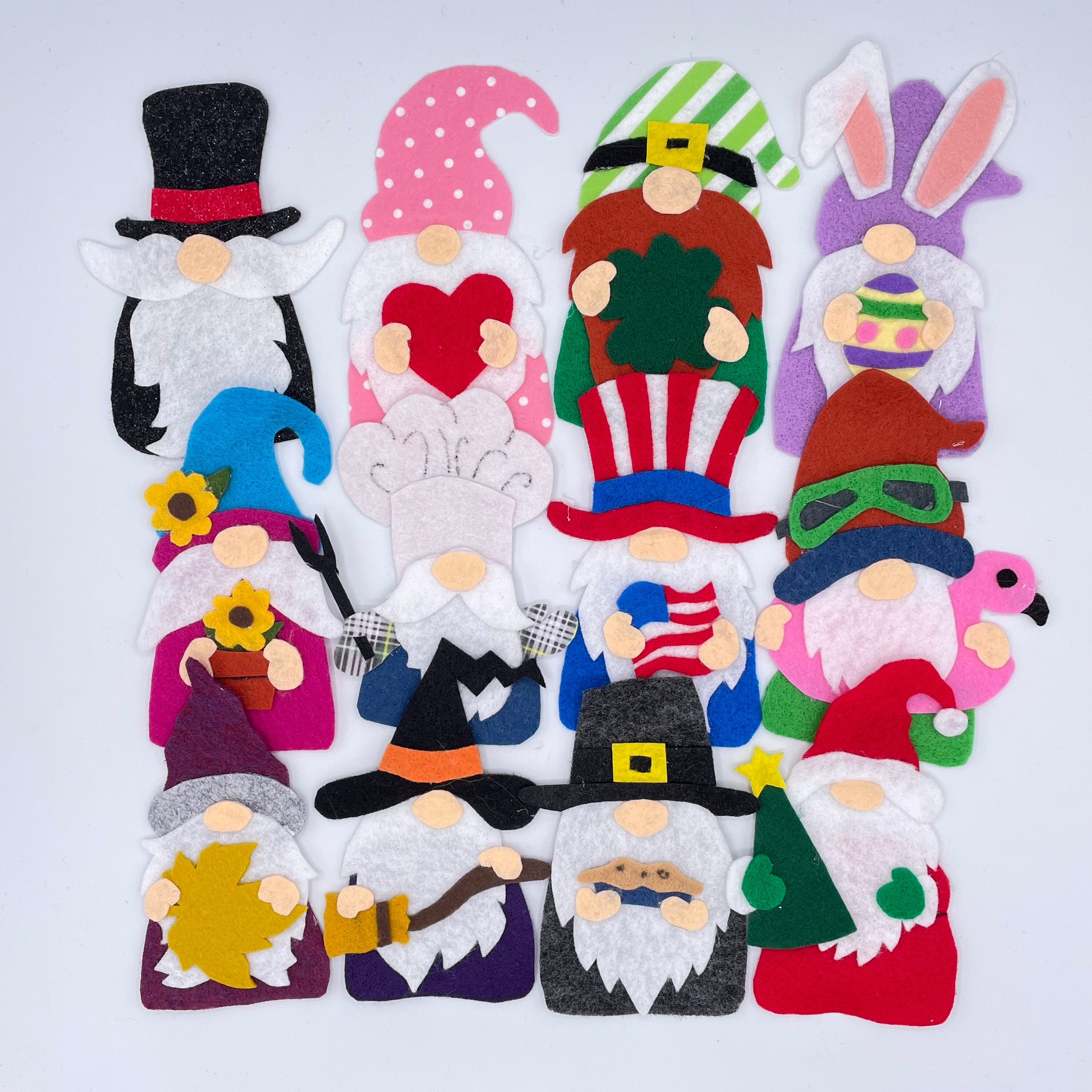 Gnomes All Year Long, Gnomes by the Month: Felt Board Play Patterns for ...