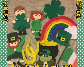 Luck of the Irish Pattern for Felt Board or Flannel Board   -  PDF FILE ONLY