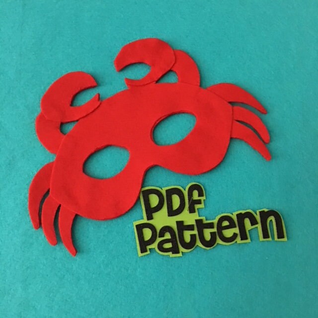 Sea Pattern Design Mask Sea Animal Mask Patterns for Pretend Play - PDF PATTERNS ONLY - Etsy