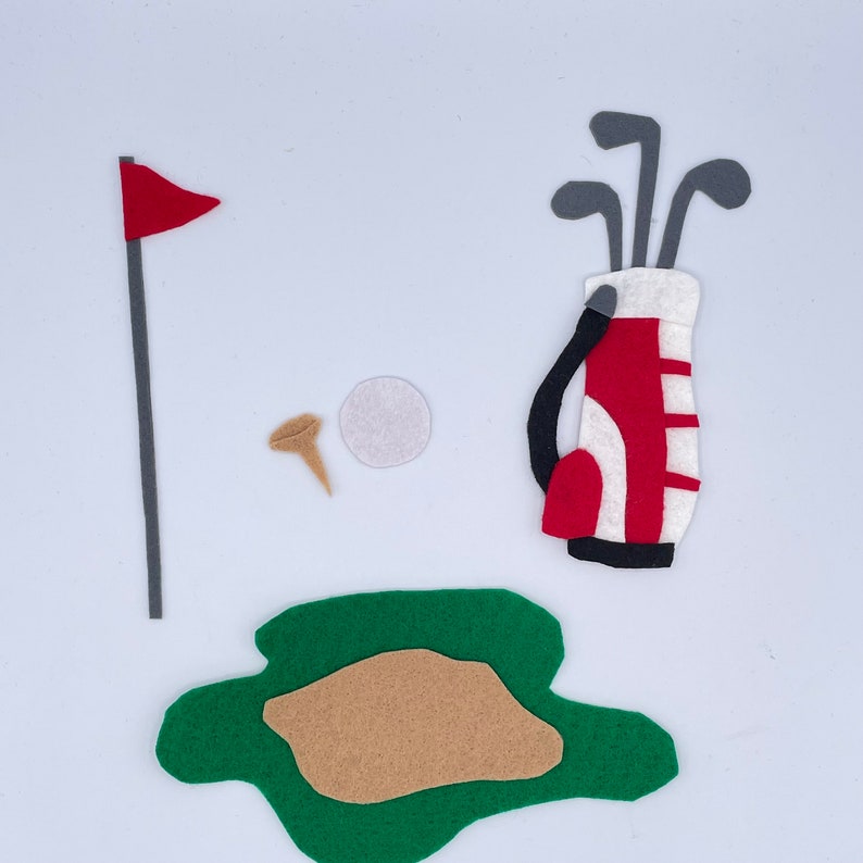 Fun Golf Pattern Golfing Fun Pattern for Felt Story Board - PDF Downloadable Pattern ...