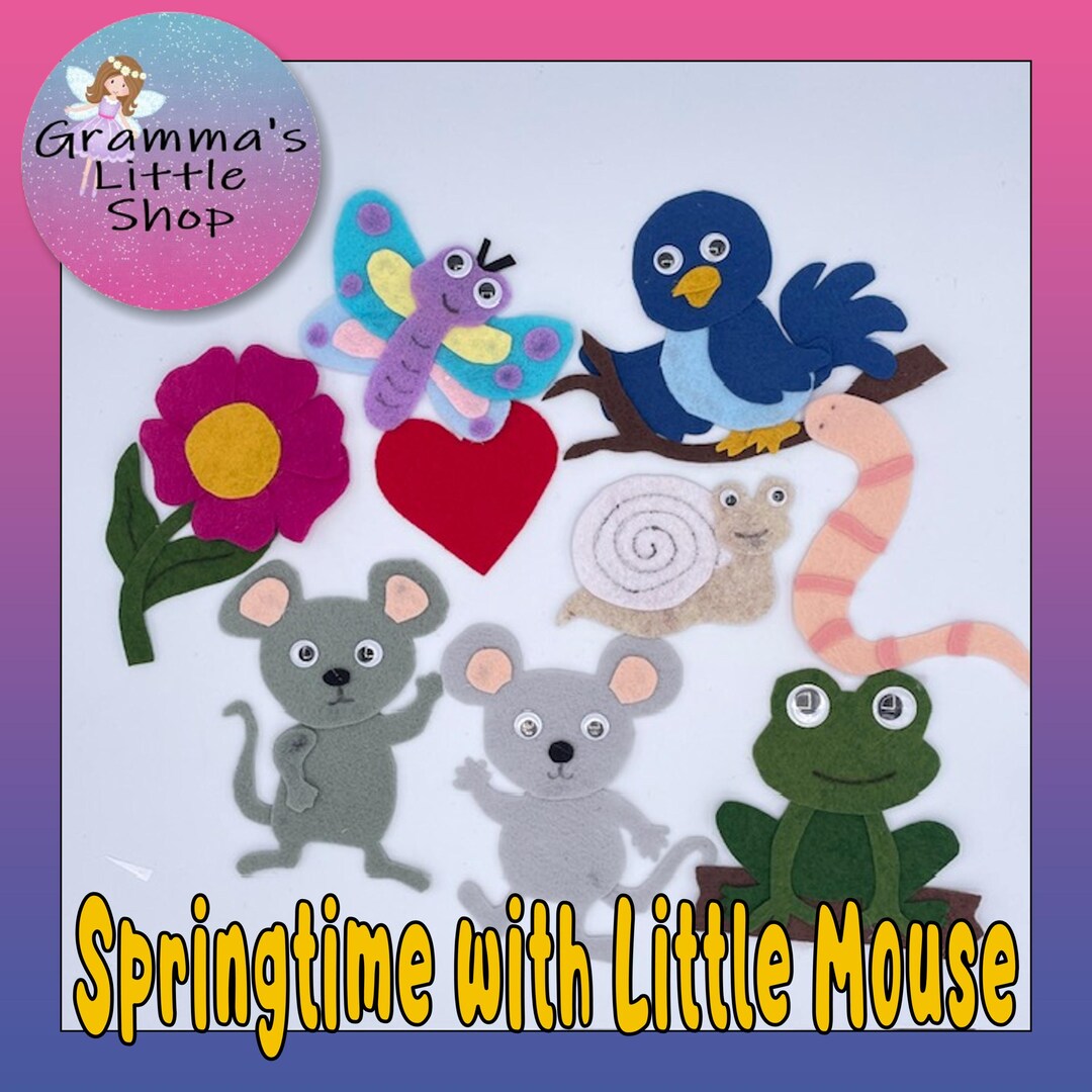 Mouse's First Spring, Little Mouse Spring Felt Story Pattern, Early ...
