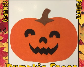 Pumpkin Face Pattern for Story Board (PDF Download)