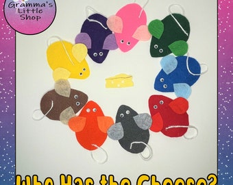 Who Has the Cheese Hide and Seek Game,  Pattern Only,  Felt Board Pattern for Hide and Seek Game