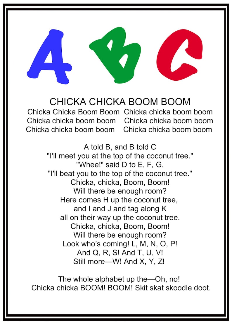 Chicka, Chicka, Boom, Boom Felt Alphabet Tree Story Board Pattern, Educational Toy (PDF Pattern) image 10