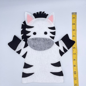 Zebra Hand Puppet Pattern, PDF Pattern for Hand Puppet, Puppet Sewing ...