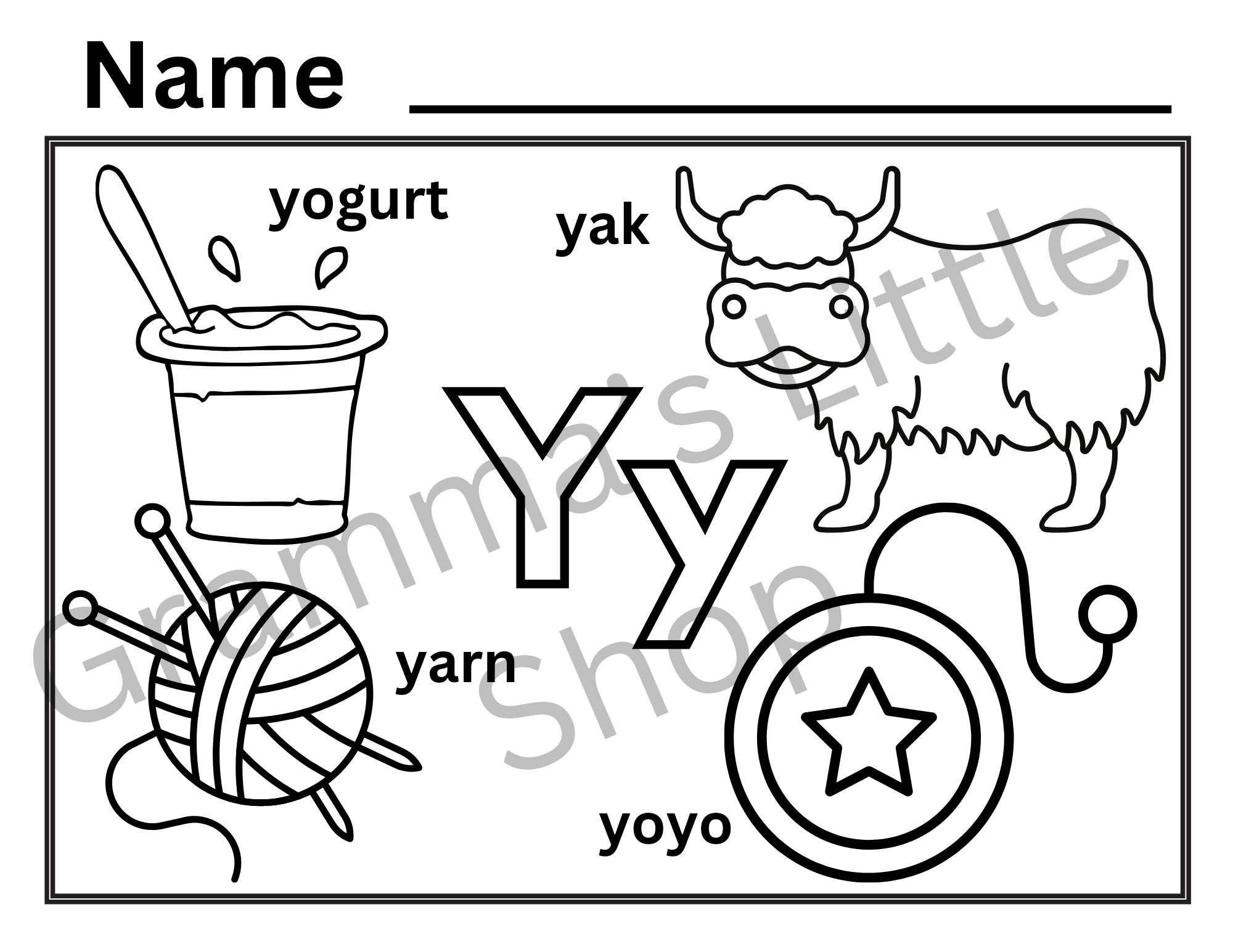 Alphabet Coloring Pages, Preschool Activity (digital Download) - Etsy