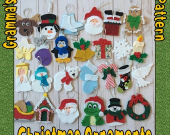 Christmas Ornament Patterns  -  PDF PATTERN ONLY  -