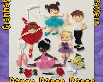 Ballerina Pattern – Dance Story Board Characters (Printable PDF)