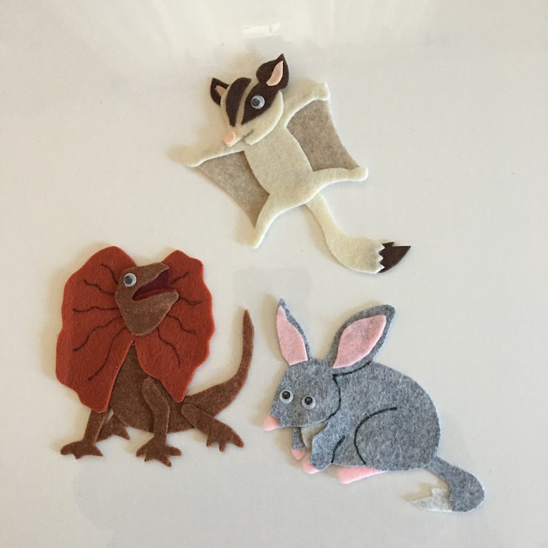 Australian Animals Felt Board Pattern PDF Downloadable Etsy