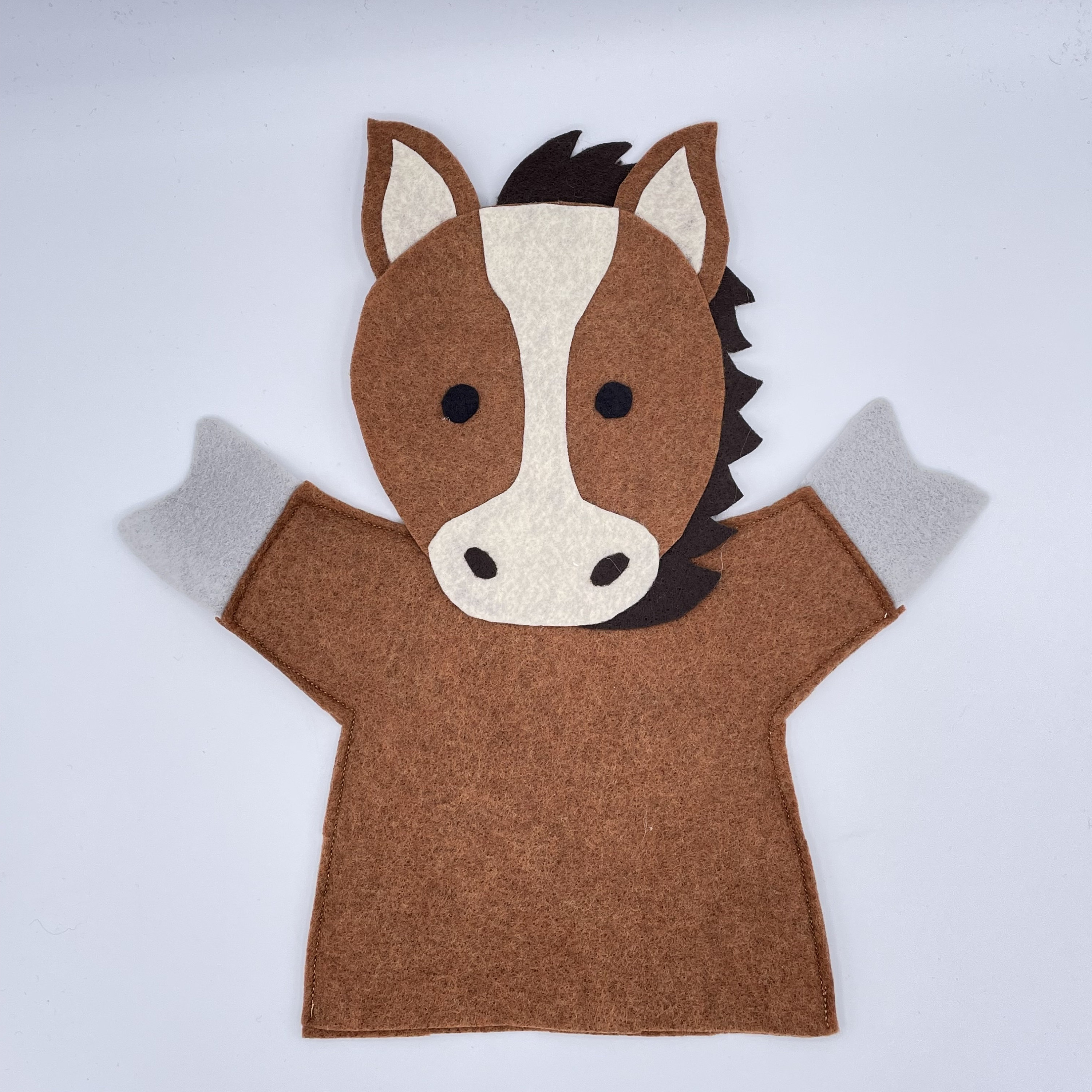 Felt Farm Animal Puppet Patterns – DIY Hand Puppet Sewing (PDF Pattern ...
