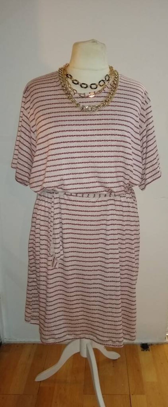 t shirt dress with off white belt