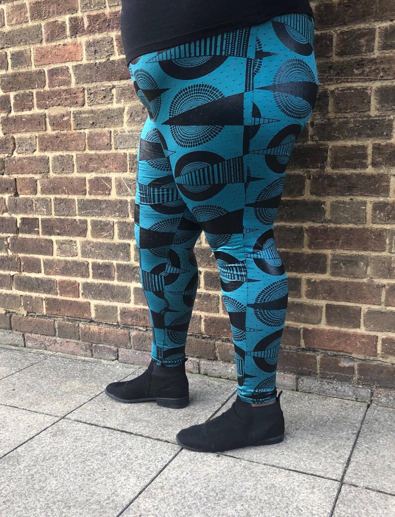 plus size patterned leggings uk