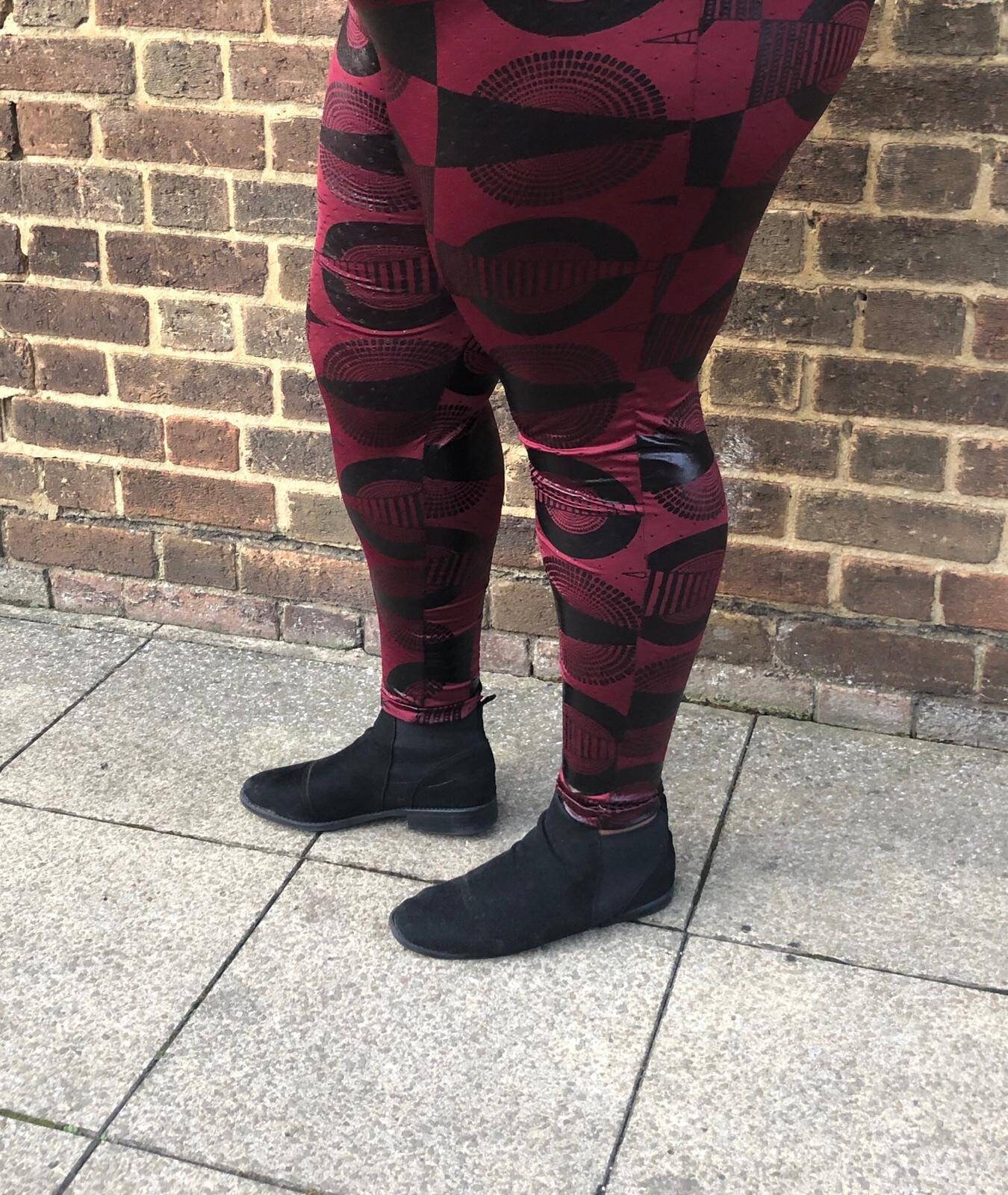plus size patterned leggings uk