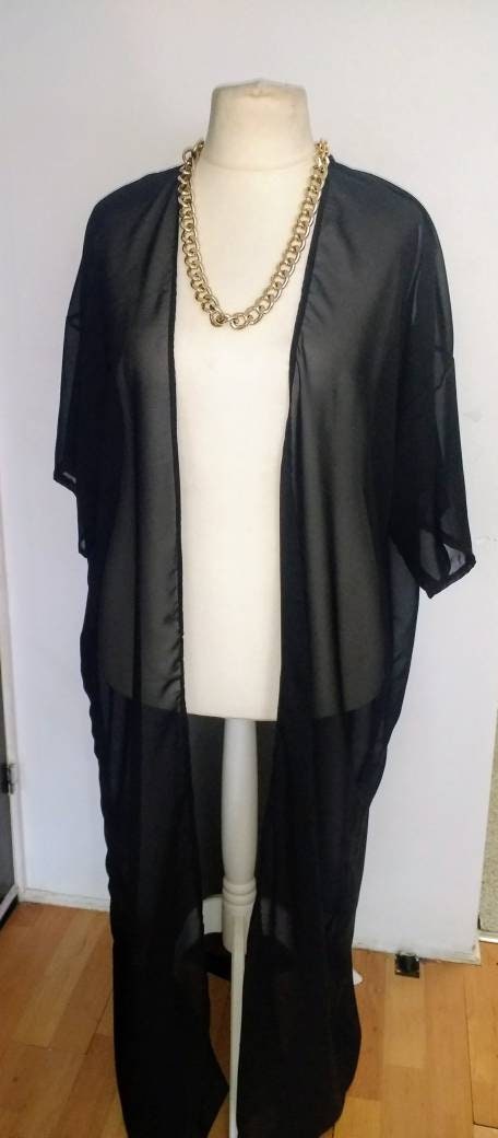 Plus Size Long Kimonosun Cover Up Light Jacket Duster - Etsy UK