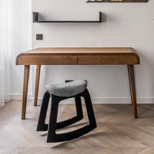 Large work desk, Computer Desk with 2 drawers, Desk for home, bureau, Console Table, Solid Oak Office Desk,  Writing Desk, Office Furniture