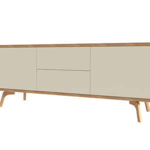 Sideboard, Low Dresser, Credenza TV Stand vinyl record storage Media Console with drawers Modern Mid century Handmade Custom Furniture