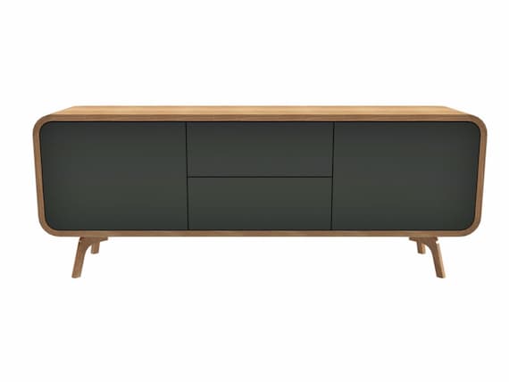 Tv stand 2024 with drawers black