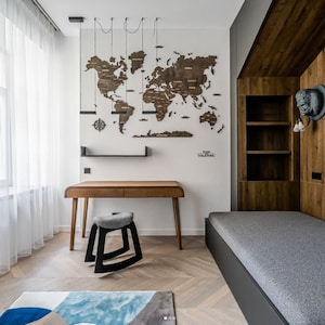 Computer Table, work desk, Computer Desk with 2 drawers, Desk for home, Solid Oak Office Desk,  Writing Desk, Office Furniture