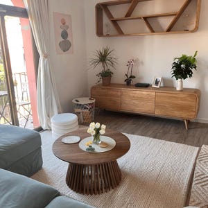 Plattenaufbewahrung, offenes Sideboard, Plattenspieler, Sideboard mit Regal, Bücherregal, Bücherregale, Aufbewahrungsregal, Aufbewahrungseinheit Bild 6