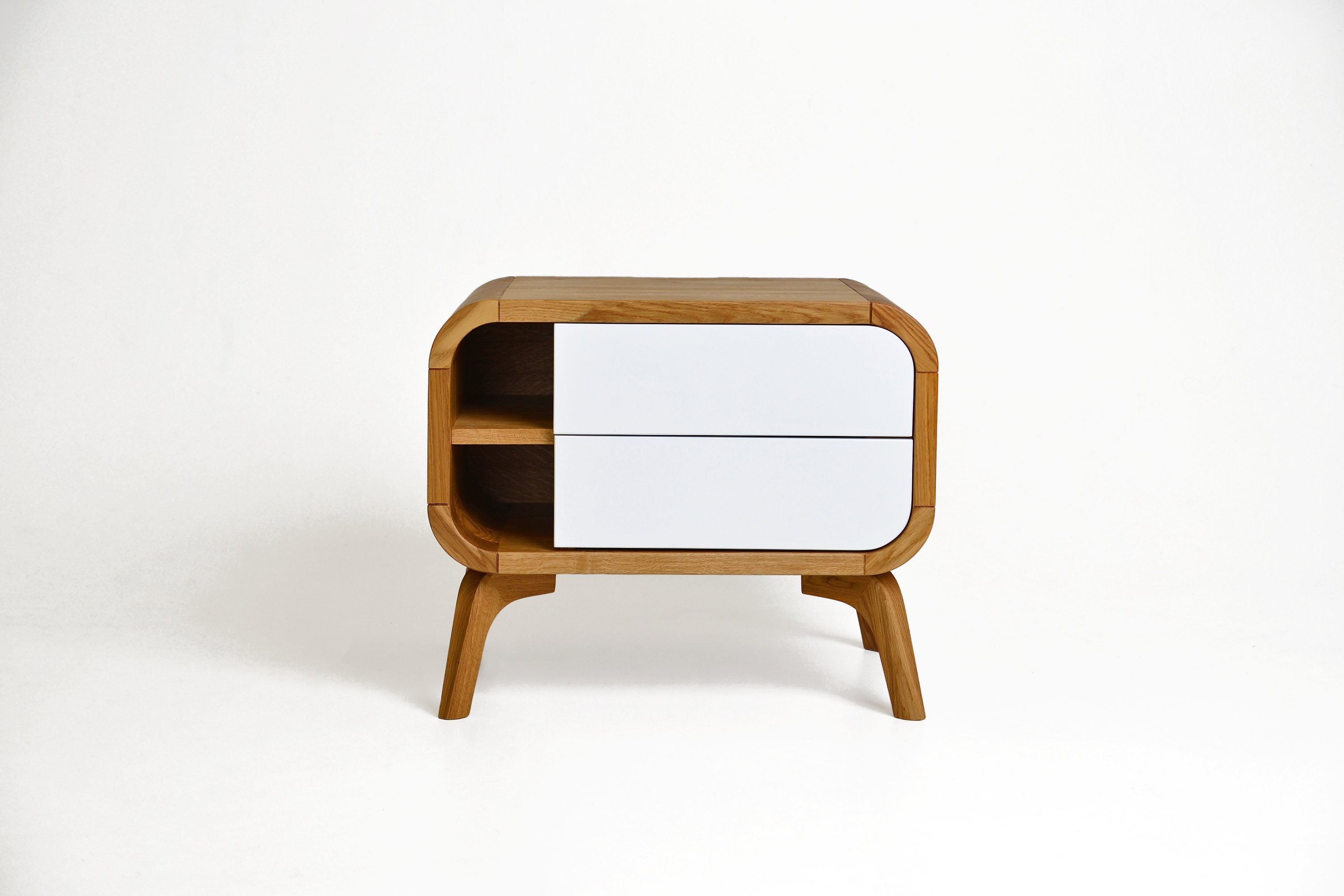 Wooden Side Table Oak Bedside Table Nightstand Night Stand - Etsy