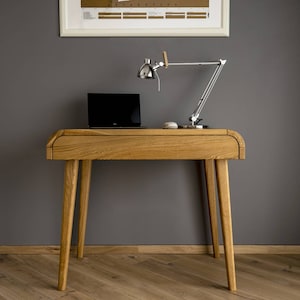 Artisan Solid Oak Wood Desk, Computer Desk, Home Office, Wooden Desk, Office Desk, Custom Made Desk, Schreibtisch, Bureau Desk