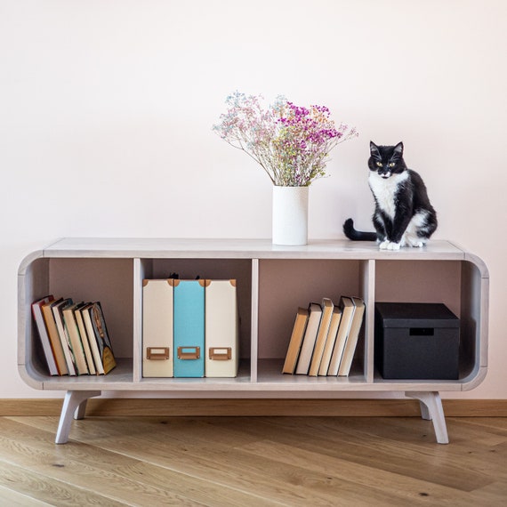 Vinyl Record Storage in Natural Wood. Bookcase Bookshelves Wall Shelving Unit Wall Shelf in Solid Oak Home Storage Shelving Etsy