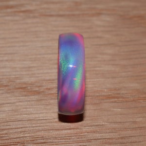 Dreamy lavender solid nebula opal ring image 3