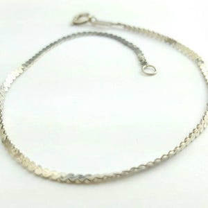 3 pcs -- 9 inch Sterling Silver 040 Serpentine Bracelet/Anklet
