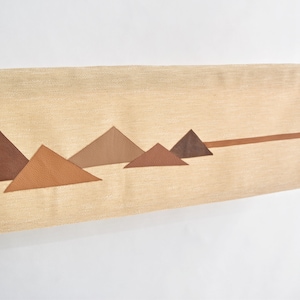 Valance Curtain - Bronze Rust Gold Copper Modern Mountain Inspired Log Cabin Rustic Minimalist Window Topper, Fall Autumn Kitchen Curtain.